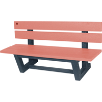 Bancs de parc d'ext&eacute;rieur, Plastique recycl&eacute;, 60" lo x 22-13/16" la x 29-13/16" h, S&eacute;quoia Cantin et fils