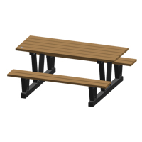 Tables de pique-nique d'ext&eacute;rieur en plastique recycl&eacute;, 72" lo x 60-5/16" la, S&eacute;quoia Cantin et fils