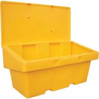 Salt Sand Container SOS, With Hasp, 72" x 36" x 36", 36 cu. Ft., Yellow Cantin et fils