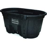 Stock Tank, 31" D x 53" W x 25-1/8" H, 800 lbs. Capacity, Black Cantin et fils