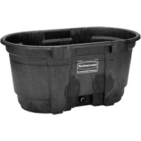 Stock Tank, 31" D x 53" W x 25-1/8" H, 800 lbs. Capacity, Black Cantin et fils