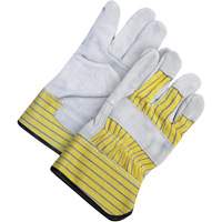 Gants d'ajusteur classiques, Taille unique, Paume en Cuir de vache refendu, Doublure en Molleton Cantin et fils