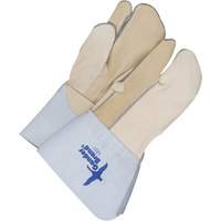 Gants &agrave; trois doigts en cuir, Cuir fleur de vache, Taille 11 Cantin et fils