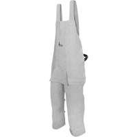 Leather Welding Apron, Split-Leg Bib, Pearl Grey Cantin et fils