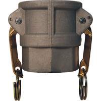 Coupleur &agrave; came et cannelure Global, Aluminium, Type D, 2", NPT femelle, 250 PSI Cantin et fils
