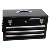 Hand Tool Box with Drawers, 10" D x 20" W x 12" H, Black Cantin et fils