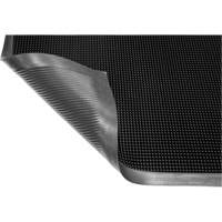 Gritstop Fingermat Matting, Rubber, Scraper Type, Textured Pattern, 2' x 2-2/3', Black Cantin et fils