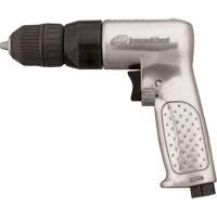 Perceuse pneumatique r&eacute;versible, 4 pi³/min, 1/4" NPTF, 93 dBA, 3/8" mandrin, Sans cl&eacute; Cantin et fils
