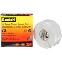 Scotch&reg; Self-Fusing Silicone Rubber Electrical Tape, 25.4 mm (1") x 9 m (30'), Grey, 12 mils Cantin et fils