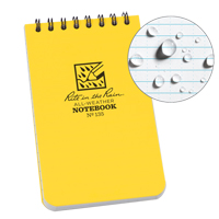 Pocket Top-Spiral Notebook, Soft Cover, Yellow, 100 Pages, 3" W x 5" L Cantin et fils