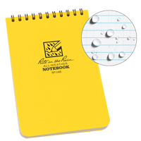Carnet de notes de poche &agrave; spirale, Couverture souple, Jaune, 100 Pages, 4" , 6"  Cantin et fils