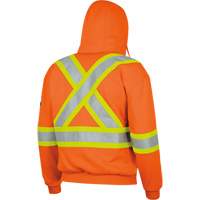338SF Flame-Resistant Zip Style Hoodie, Men's, X-Large, High Visibility Orange, 22 cal/cm² Cantin et fils