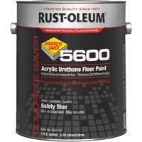 Peinture d'acrylique pour plancher Concrete Saver 5600 System, 1 gal., &agrave; l'eau, Brillant, Bleu Cantin et fils