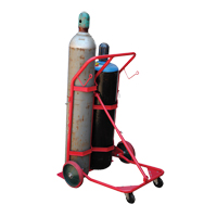 Cylinder Cart, Mold-on Rubber Wheels, 25-1/2"W x 7"L Base, 350 lbs. Cantin et fils