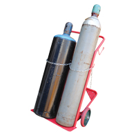 Cylinder Cart, Mold-on Rubber Wheels, 25-1/2"W x 7"L Base, 350 lbs. Cantin et fils