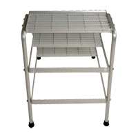 Escabeau en aluminium, 3 marches, 34-9/16" x 22-13/16" x Hauteur 30" Cantin et fils