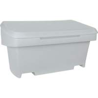 Heavy-Duty Outdoor Salt and Sand Storage Container, 24" x 48" x 24", 10 cu. Ft., Grey Cantin et fils