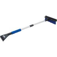 Snow Brush, Telescopic, Polypropylene Blade, 32-1/2" Long, Blue Cantin et fils