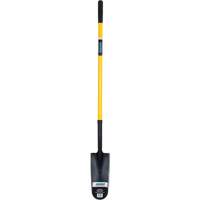 Pelle &agrave; drain, Acier durci, Lame 14" x 6", 46" lo, Manche Droit Cantin et fils