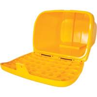 Salt & Sand Storage Bins, With Hasp, 21" x 27" x 26", 4.24 cu. ft., Yellow Cantin et fils