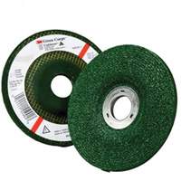Green Corps Depressed Centre Wheel, 4-1/2" x 1/4", 7/8" Arbor, Aluminum Oxide, Type 27 Cantin et fils
