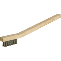 Petites brosses industrielles de nettoyage, Acier inoxydable, 3 x 7 rangs de fils, Longueur 7-3/4" Cantin et fils