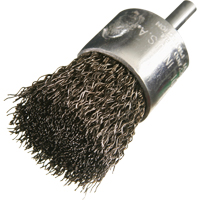 Brosses mont&eacute;es &agrave; fils cr&ecirc;p&eacute;s, 1/2", Fils 0,014", Tige 1/4" Cantin et fils