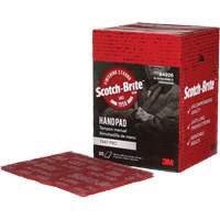 Tampons manuels Scotch-Brite 7447, Oxyde d'aluminium, 9" x 6", Grain Tr&egrave;s fin Cantin et fils