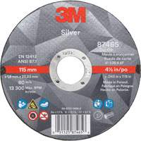 Meule &agrave; tronçonner Silver, 4-1/2" x 0,045", Arbre de 7/8", Type 1, C&eacute;ramique, 13 300 Tr/min Cantin et fils