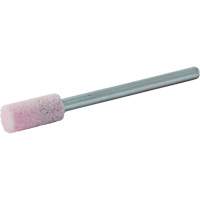 Meule mont&eacute;e vitrifi&eacute;e, W163, Oxyde d'aluminium, 1/4" dia., 1/2" lo, 80 Grain Cantin et fils