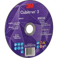 Meule &agrave; tronçonner Cubitron 3, 6" x 0,045", Type T27, C&eacute;ramique, 10 200 Tr/min Cantin et fils