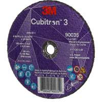 Meule &agrave; tronçonner Cubitron 3, 4" x 1/8", Arbre de 3/8", Type T1, C&eacute;ramique, 21000 Tr/min Cantin et fils