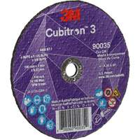 Meule &agrave; tronçonner Cubitron 3, 4" x 1/8", Arbre de 3/8", Type T1, C&eacute;ramique, 21000 Tr/min Cantin et fils
