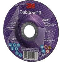 Cubitron 3 Cut-Off Wheel, 4-1/2" x 0.045", 7/8" Arbor, Type T27, Ceramic, 13300 RPM Cantin et fils