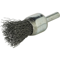 Brosse &agrave; fils cr&ecirc;p&eacute;s avec moyeu, 1", Fils 0,020", Tige 1/4" Cantin et fils
