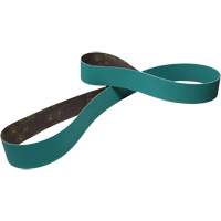 Courroie de ponçage en tissu, 3/4" la x 18" lo, Alumine de zirconium, Grain 40 Cantin et fils
