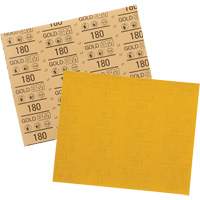 Gold Abrasive Sheet 12545, 9" x 11", 180 Grit, Aluminum Oxide Cantin et fils