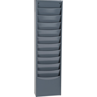 Literature Storage Racks, Stationary, 11 Slots, Steel, 9-3/4" W x 4-1/8" D x 36" H Cantin et fils