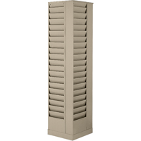 Literature Storage Racks, Rotating, 23 Slots, Steel, 14-1/8" W x 14-1/8" D x 66" H Cantin et fils