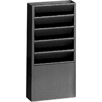 Literature Storage Racks, Stationary, 5 Slots, Steel, 9-3/4" W x 4-1/8" D x 21" H Cantin et fils