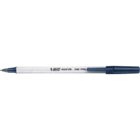 Bic&reg; Round Stic Ball Point Pen, Blue, 0.8 mm Cantin et fils
