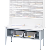 Mobilier E-Z Sort pour la salle du courrier- Tables de tri avec tablette-Dessus de table, 60" la x 28" p x 36" h, Stratifi&eacute; Cantin et fils
