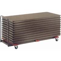 Chariots de table empilables plats, 74" la x 31,25" p x 36,25" h Cantin et fils