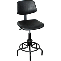 6000 Series Stool with Back, Stationary, Adjustable Height, 250 lbs. Capacity Cantin et fils