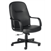 Fauteuil de bureau, Cuir, Noir Cantin et fils
