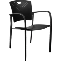 Chaises empilables MaxX StaxX, Polypropyl&egrave;ne, Hauteur 17-1/4", Capacit&eacute; 275 lb, Noir Cantin et fils
