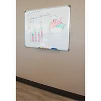 White Board, Non-Magnetic, 24" W x 18" H Cantin et fils