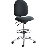 ESD (Electrostatic Dissipative) Shoptech Seating, Fabric, Blue, 275 lbs. Capacity Cantin et fils