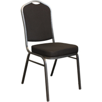 Stacking Chairs, Fabric, 37" High, 275 lbs. Capacity, Black Cantin et fils