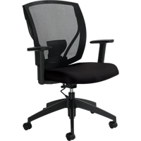 Chaises de travail, Tissu, Noir, Capacit&eacute; 300 lb Cantin et fils